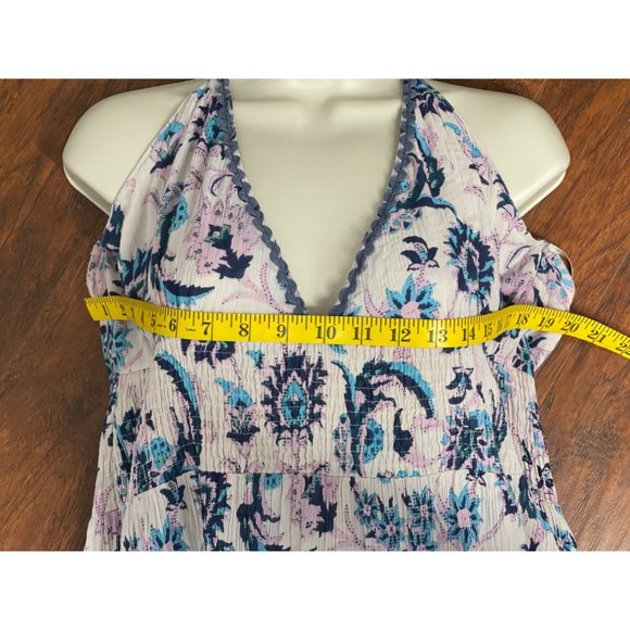 RAGA Purple and Blue Boho low cut front and low back Dress Size Small - Picture 5 of 10